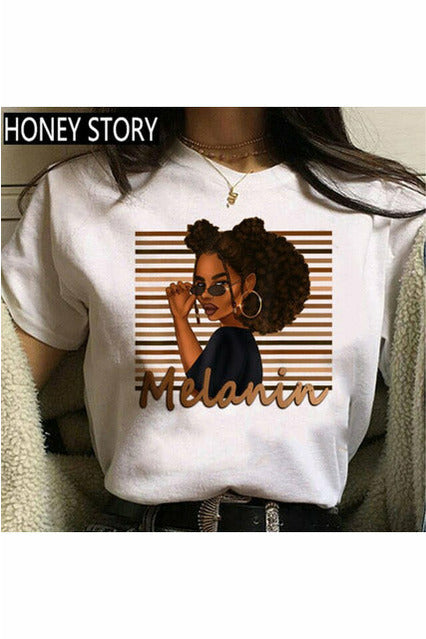 Kawaii Melanin T Shirt W