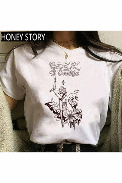 Kawaii Melanin T Shirt W
