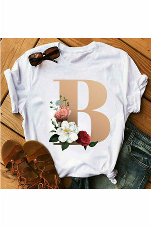 ARTNSOUL™ - A B C D E F G Short Sleeve Black T-shirt