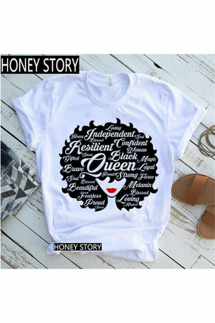 ZOGANK Black Girl History Month Female Tops
