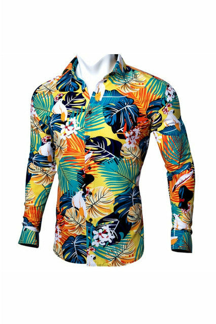Black Paisley Silk Shirts
