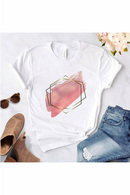 Heart flower ladies T-shirt