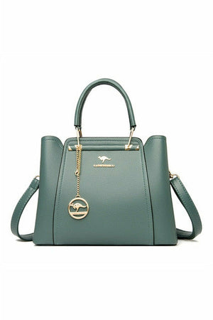 Soft Leather 3 Layers Crossbody