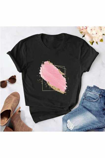 Heart flower ladies T-shirt