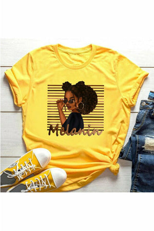 Kawaii Melanin T Shirt W