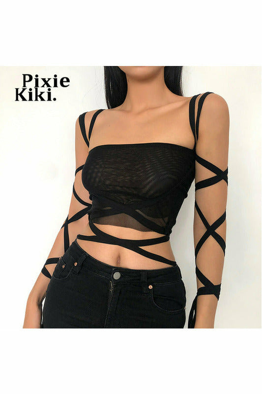 Pixie Kiki Black Mesh