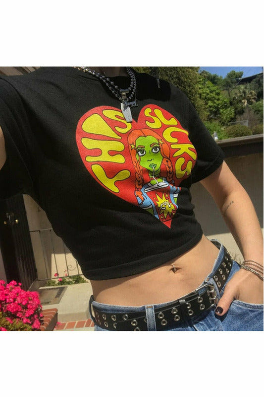 Sexy Women Summer Graphic T-shirt