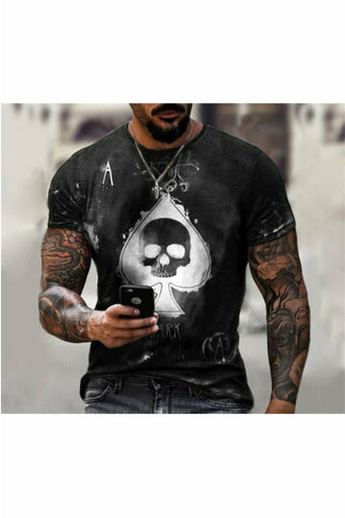 Cross Skull Print T