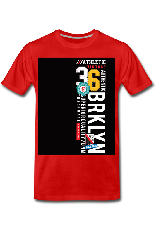 Brooklyn Men's Premium T-Shirt - red